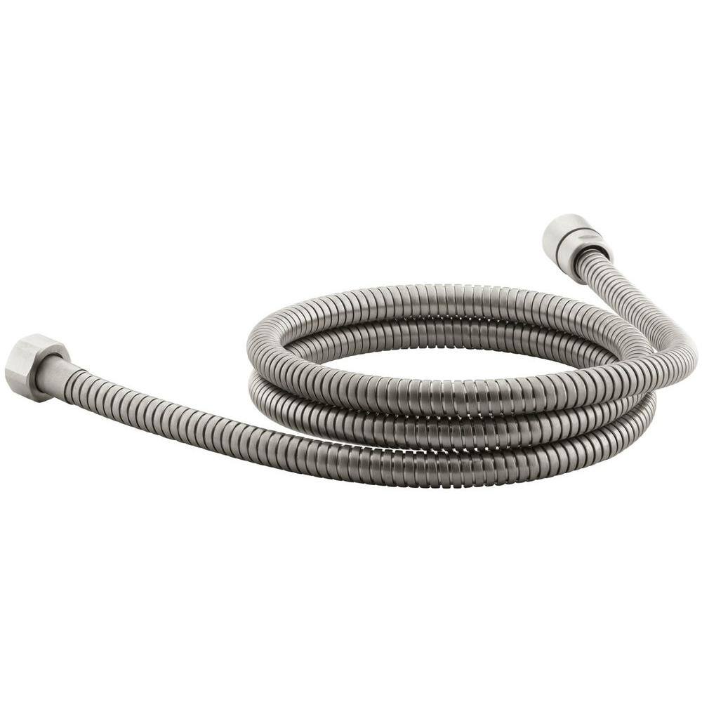 KOHLER MasterShower 72 in. Metal Shower Hose in Vibrant Brushed Nickel K-8593-BN