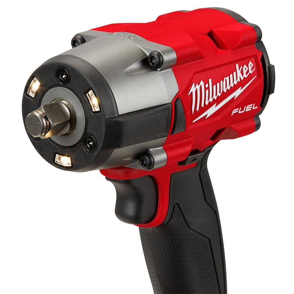 MW M18 FUEL 18V Lithium-Ion Brushless Cordless 12 in. Impact Wrench and Mid Torque I with Friction Ring Kit (2-Tool) 2767-21B-2962-20