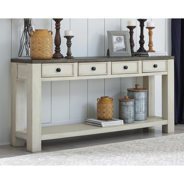 Signature Design by Ashley Bolanburg Farmhouse Sofa Table