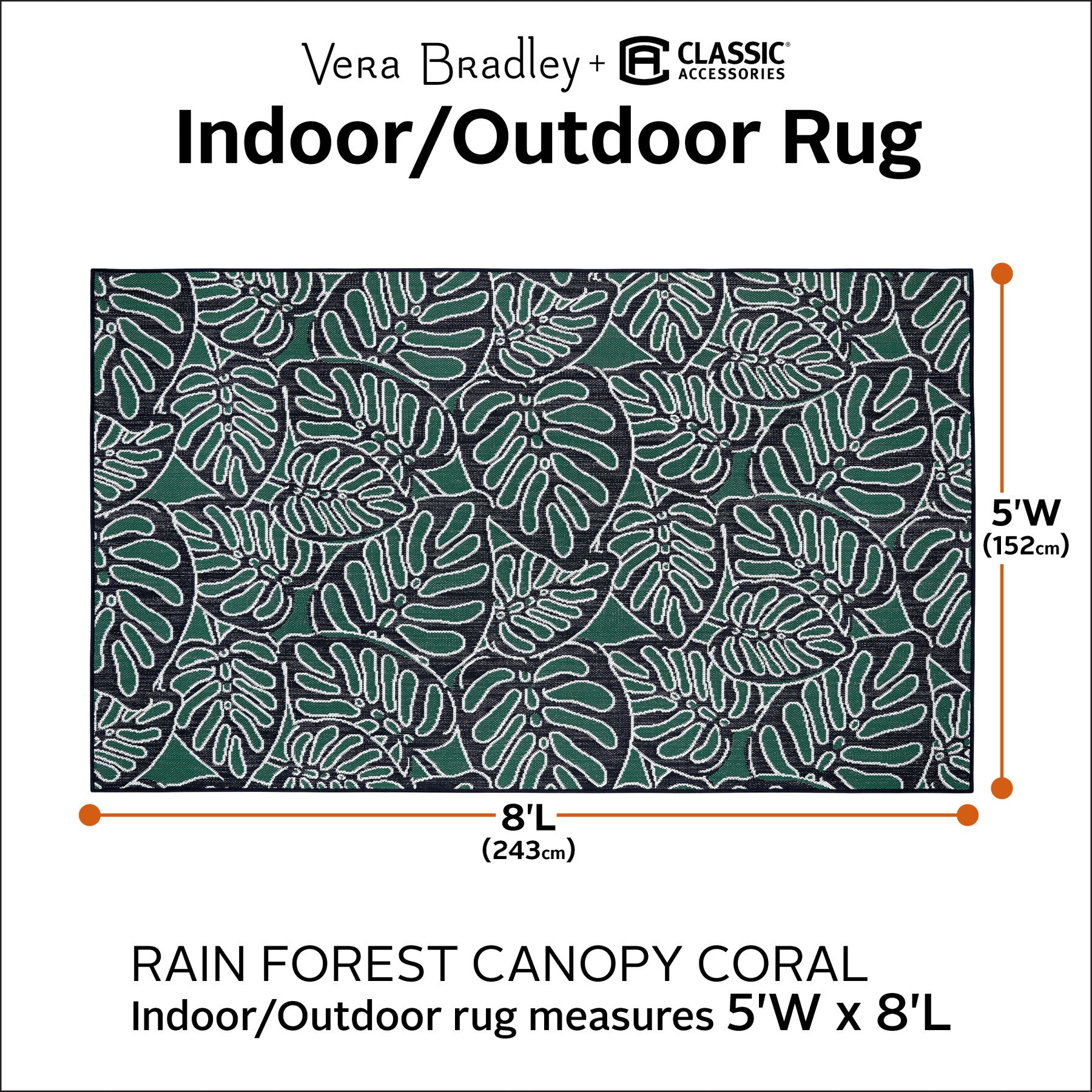 Indoor/Outdoor Rug 5' x 8'