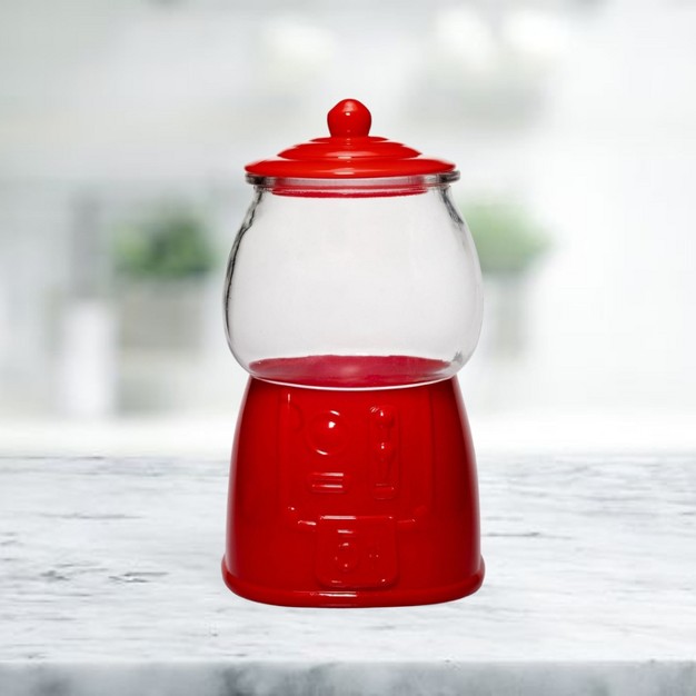 Amici Home Gumball Machine Shaped Glass Candy Jars Canister With Airtight Lids Perfect For Weddings Birthdays And Gift 42 Oz