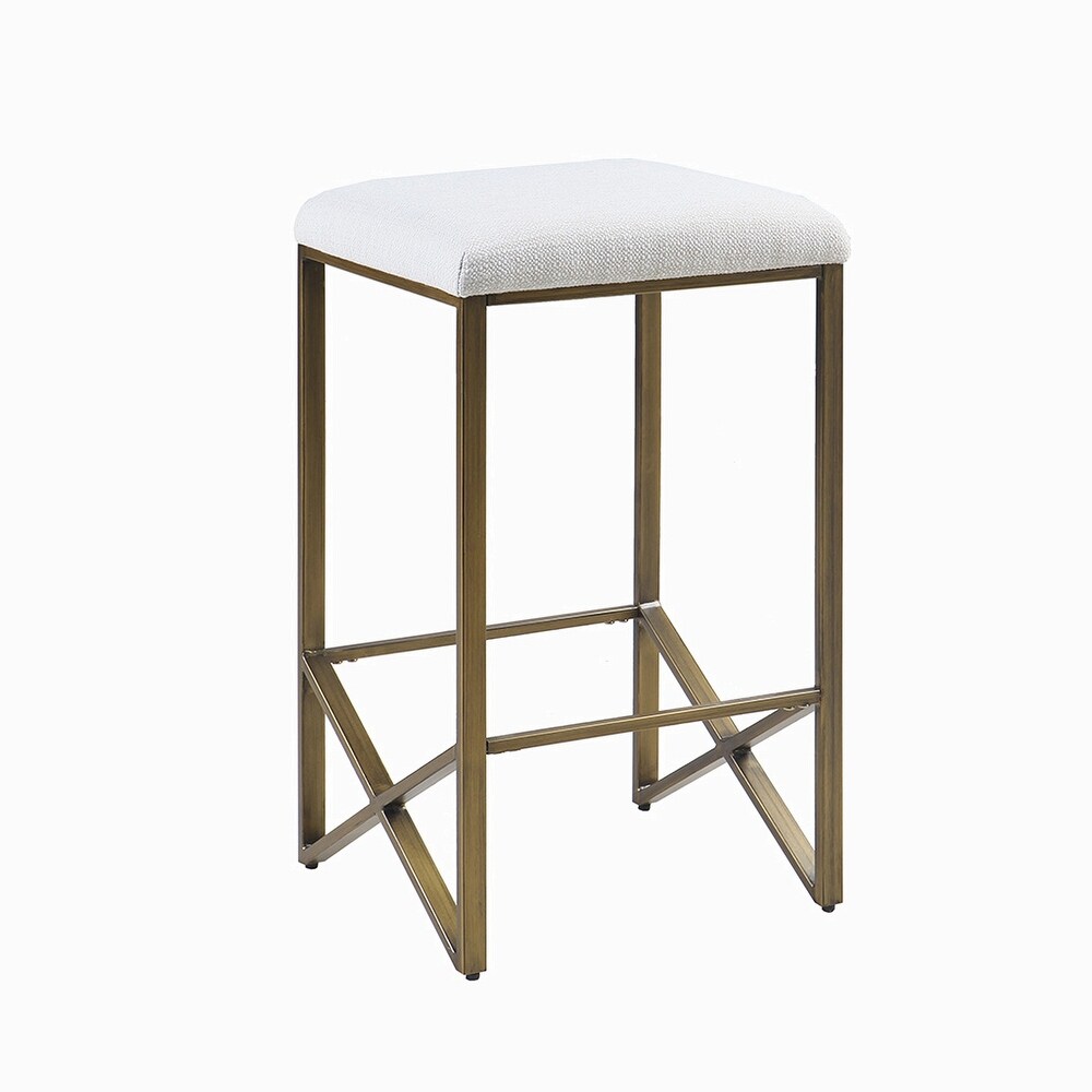 Backless Upholstered Counter Bar Stool 26\