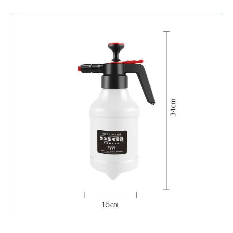 2L Plastic Foam Sprayer Foaming Pump Blaster Hand Pressure Snow Foam Sprayer Hand Pressurized Soap Sprayer