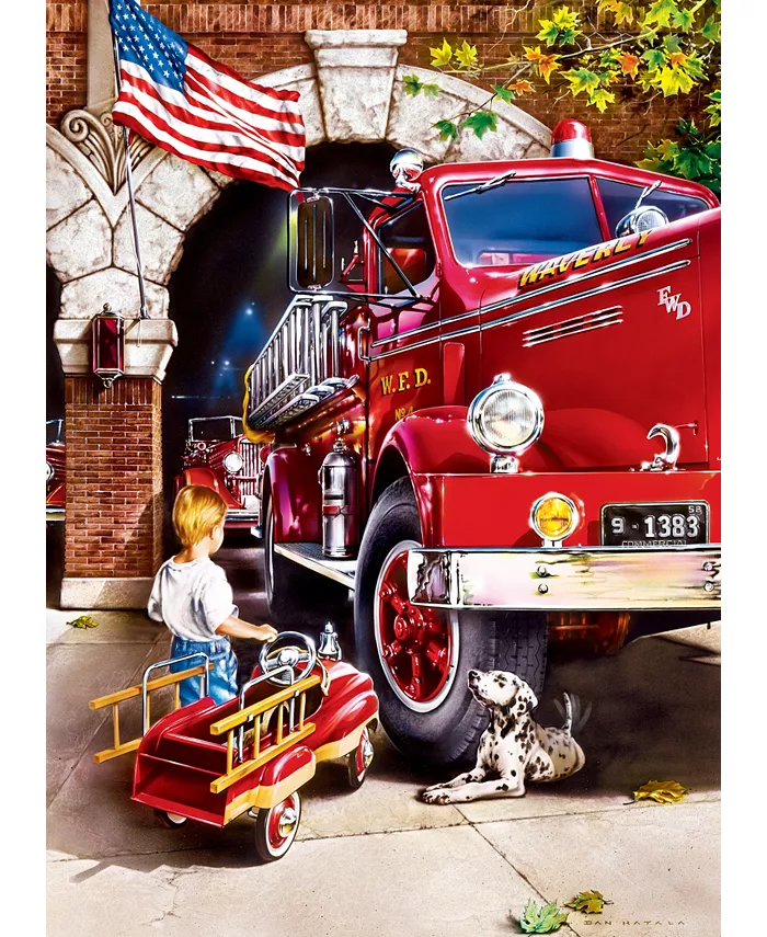 MasterPieces Puzzles Hometown Heroes - Firehouse Dreams 1000 Piece Puzzle