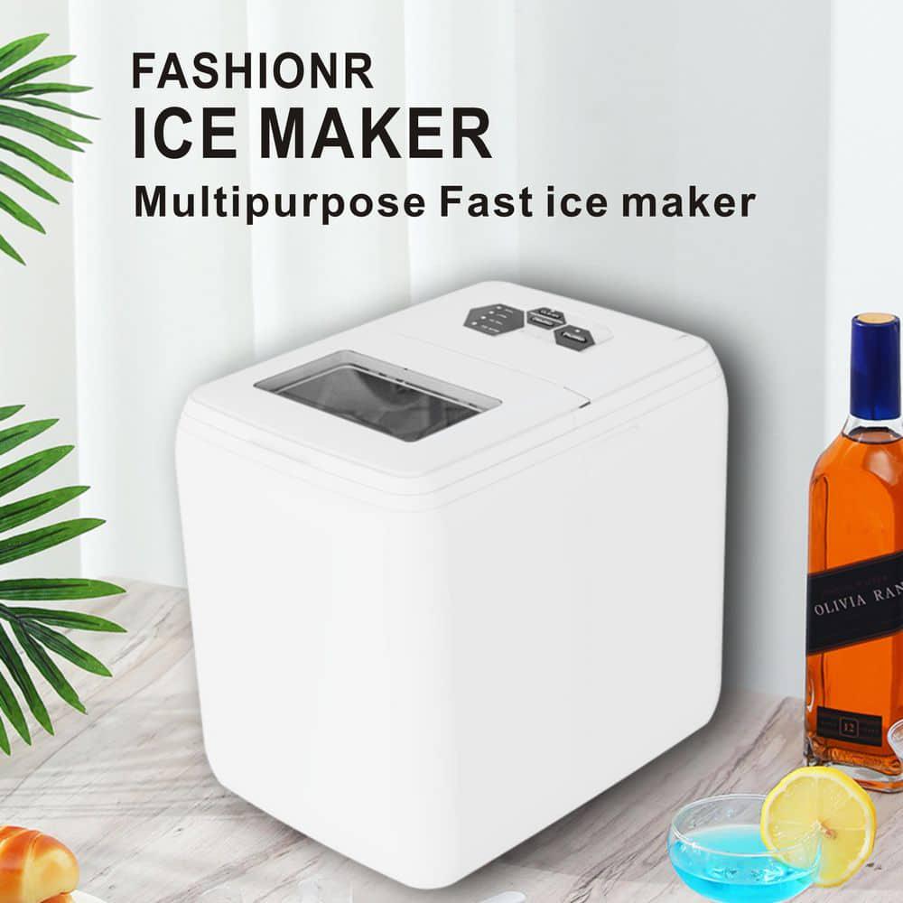 Flynama 24 lb Portable Ice Maker in Silver