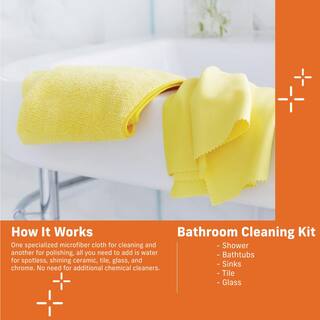 E-Cloth 16 in. x 20 in. Bathroom Cleaning Kit (2-Piece) 10604M