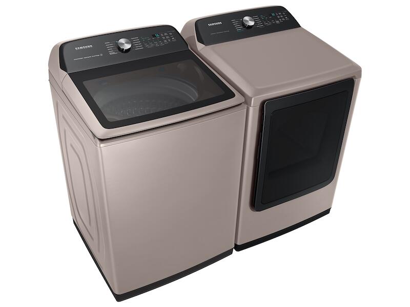 Samsung DVE52A5500C 7.4 Cu. Ft. Smart Electric Dryer With Steam Sanitize+ In Champagne