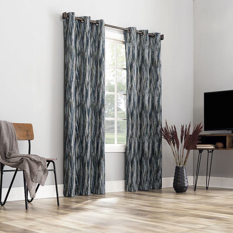 Sun Zero 2-Pack Isla 100% Blackout Theater Grade Grommet Window Curtain