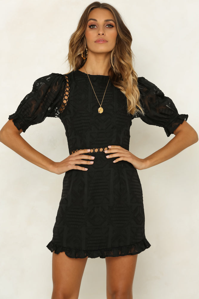 Lost In Your Aura Dress Black