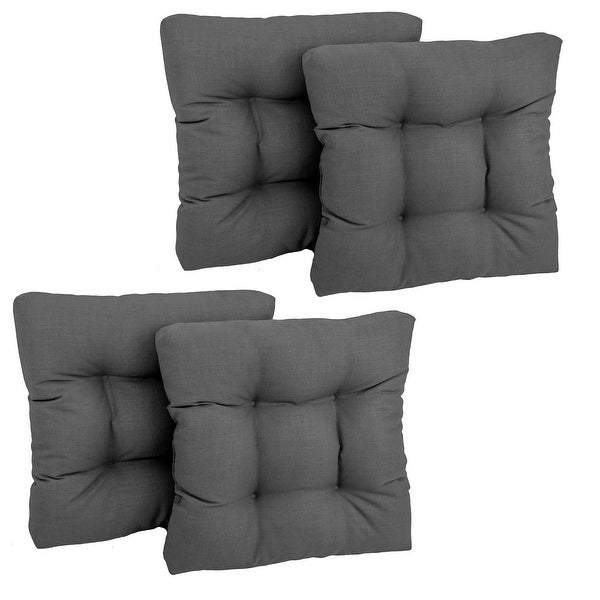 19-inch Square Tufted Indoor/Outdoor Chair Cushions (Set of 4) - 19