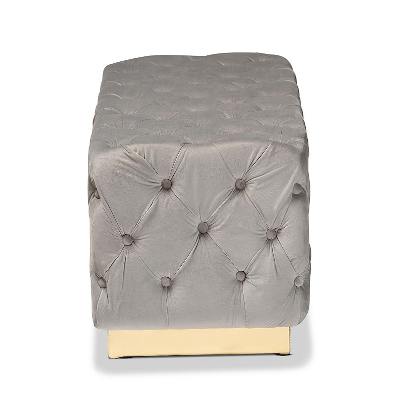 Baxton Studio Corrine Tufted Ottoman