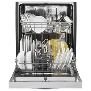 Whirlpool 24 in. Stainless Steel Front Control Built-In Tall Tub Dishwasher with Stainless Steel Tub 51 dBA WDF550SAHS