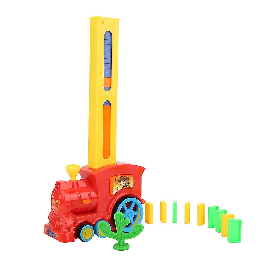 Domino Trains Car Set Toy Electric Children Kid Educational Dominoes Blocks Toy