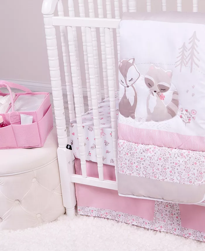 Trend Lab Sammy and Lou Sweet Forest Friends 4 Piece Crib Bedding Set