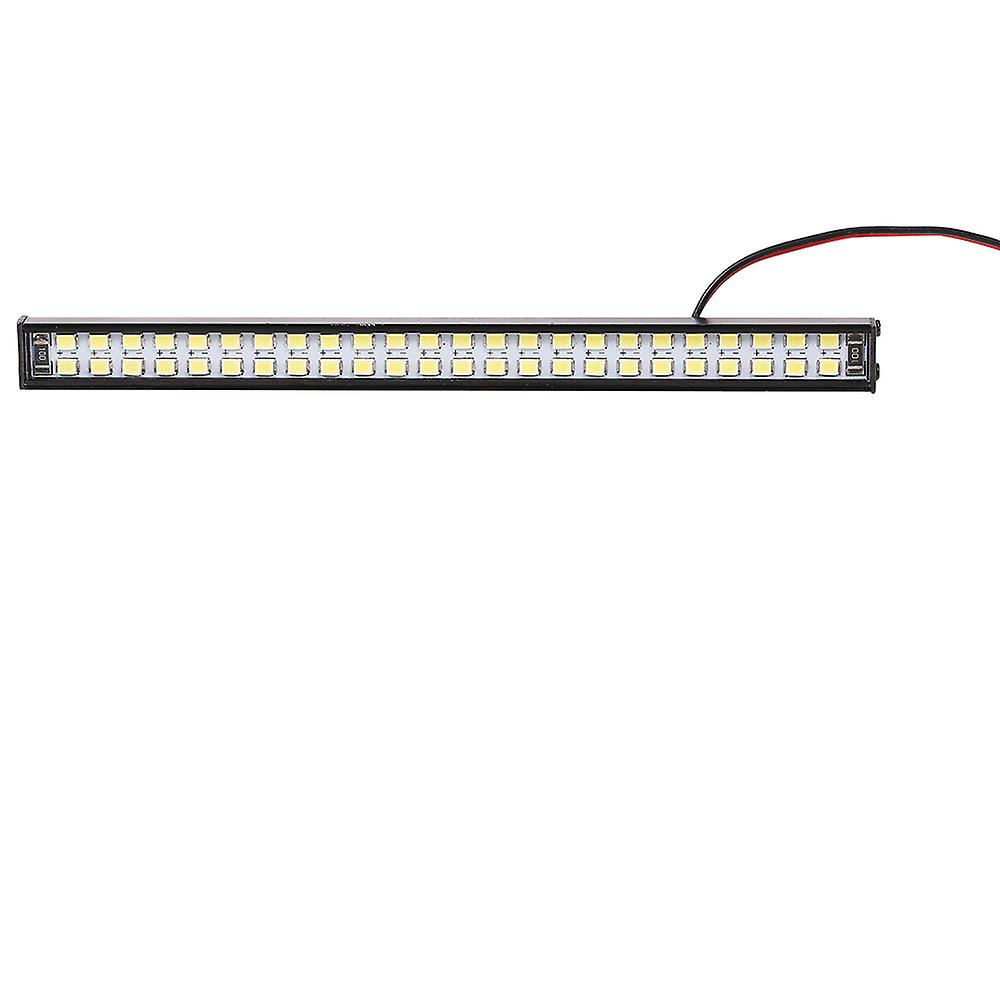 Rc Car Led Lights Bar With L-shaped Bracket 147mm/5.8in Metal Roof Lamp Light Headlight 48leds Light For Axial Scx Rc Car 1/10 Traxxas Trx-4 Trx-6 D90