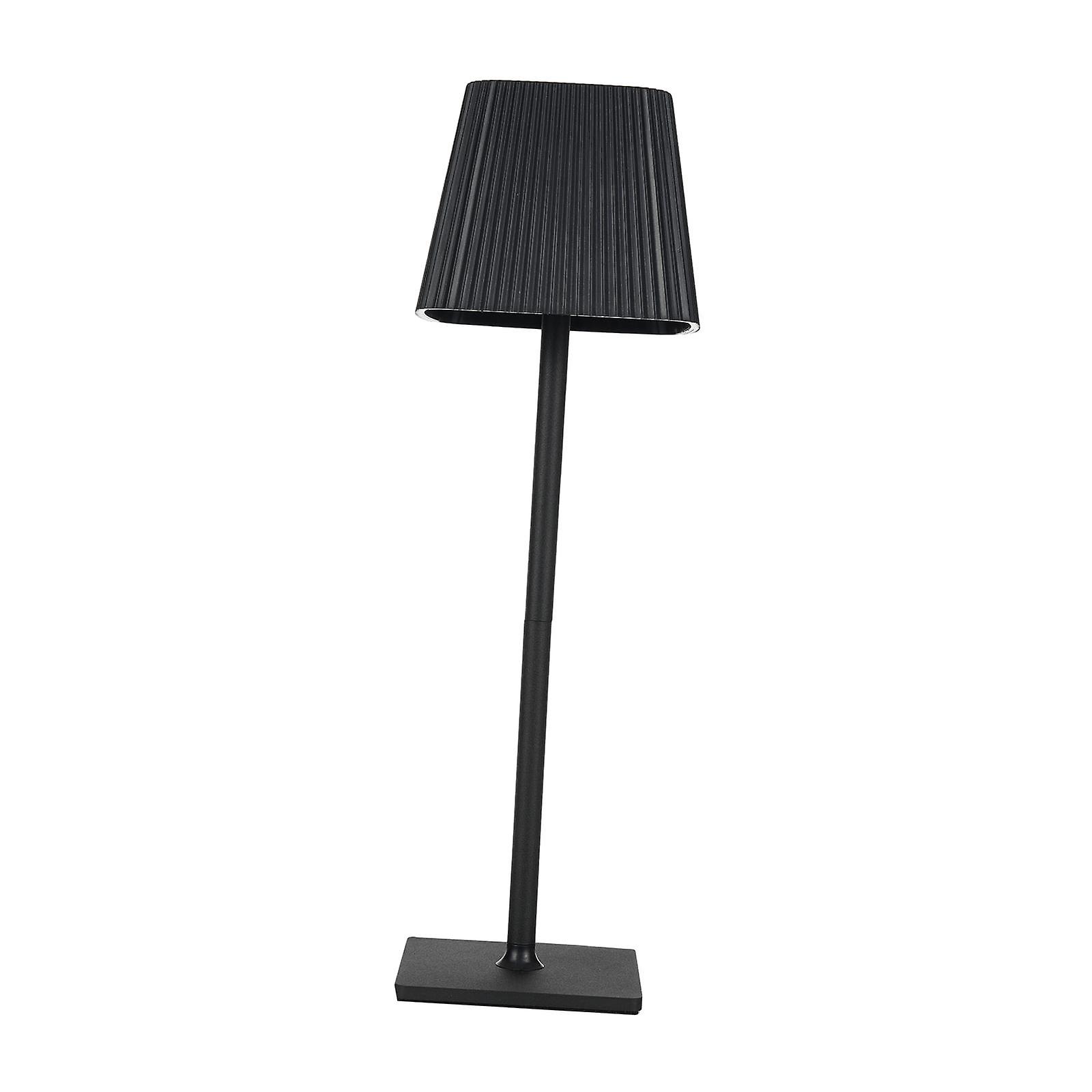 Led Desk Lamp 3 Colors Dimming Battery Operated For Cafe Bedroom Coffee Shop 2000mah Black