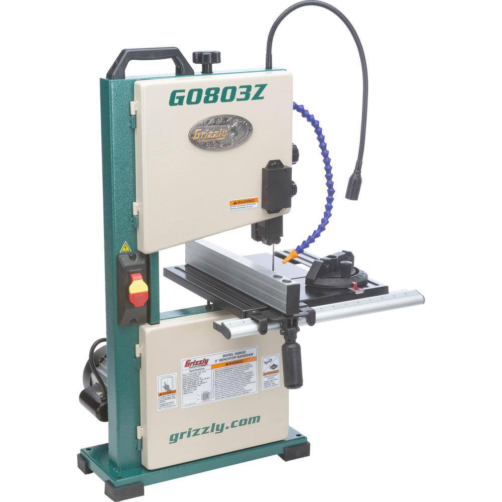 Grizzly Industrial 9 in. Benchtop Bandsaw with Laser Guide and Quick Release G0803Z