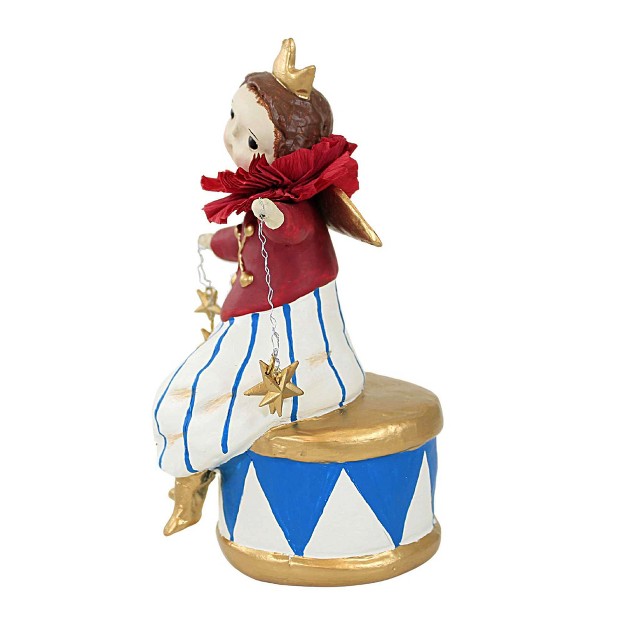 Dee Harvey Little Libby One Patriotic Figurine 7 0 Inches Patriotic Figurine Stars And Stripes Drum 81157 Polyresin Red