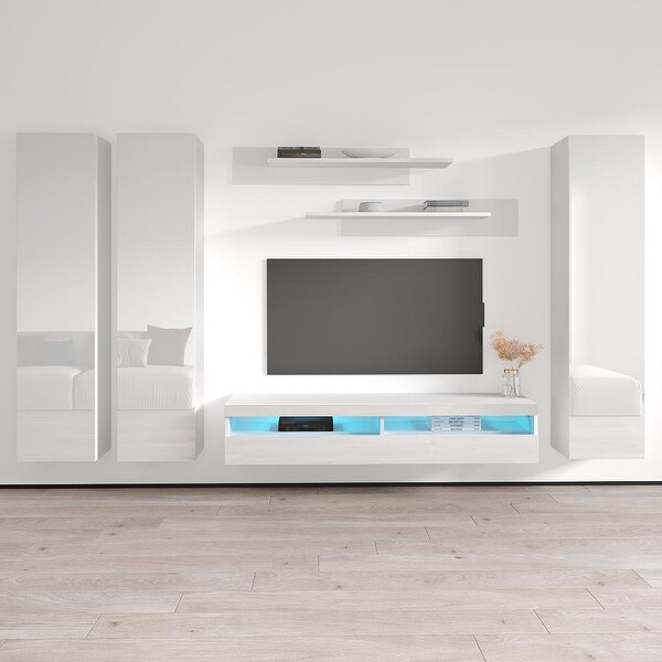 Fly CD1 35TV Wall Mounted Floating Modern Entertainment Center