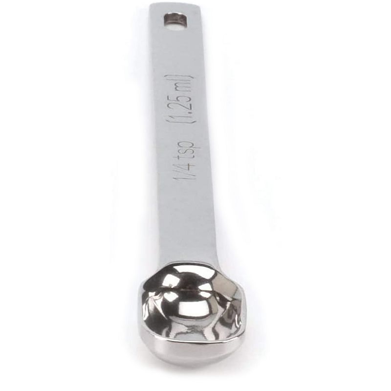 Heavy Duty Stainless Steel Measuring Spoon， Long Handle Design Fits in Spice Jar