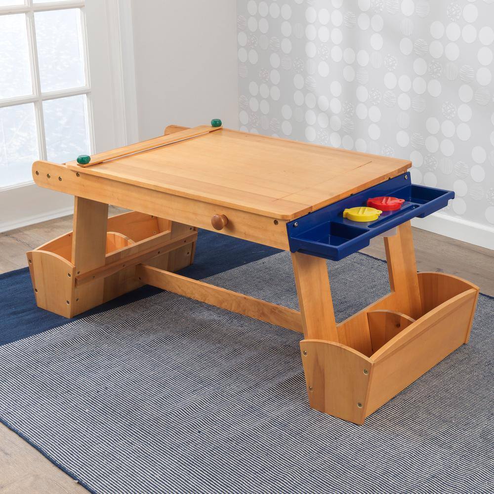 KidKraft Art Table with Drying Rack and Storage 26954