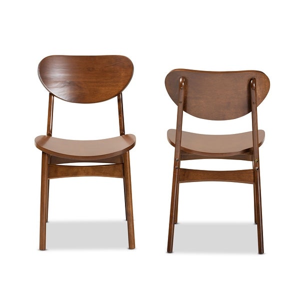 Katya Mid-Century Modern 2-Piece Dining Chair Set