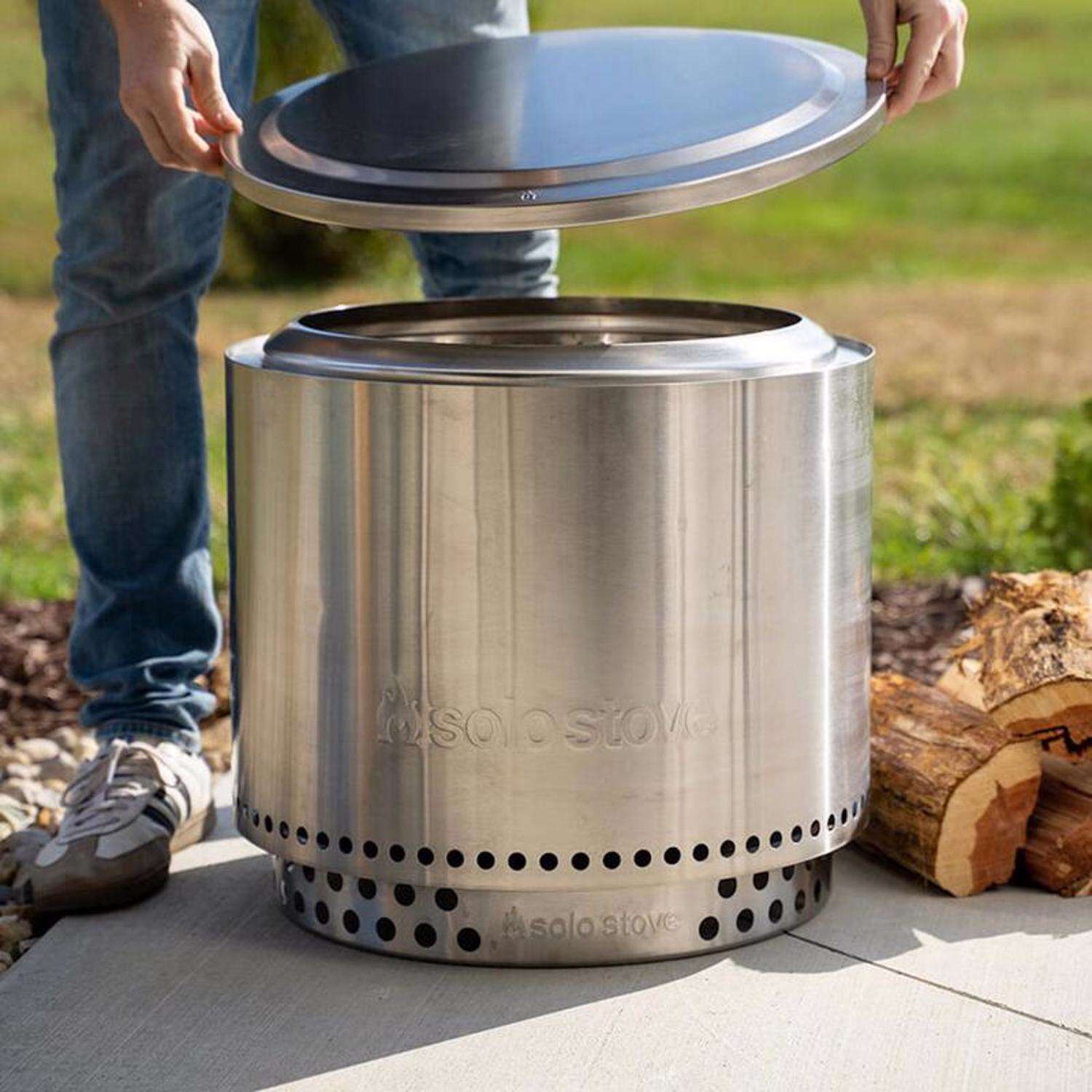 Solo Stove Bonfire Stainless Steel Bonfire Lid 1.5 in. H X 19.43 in. W X 19.43 in. D