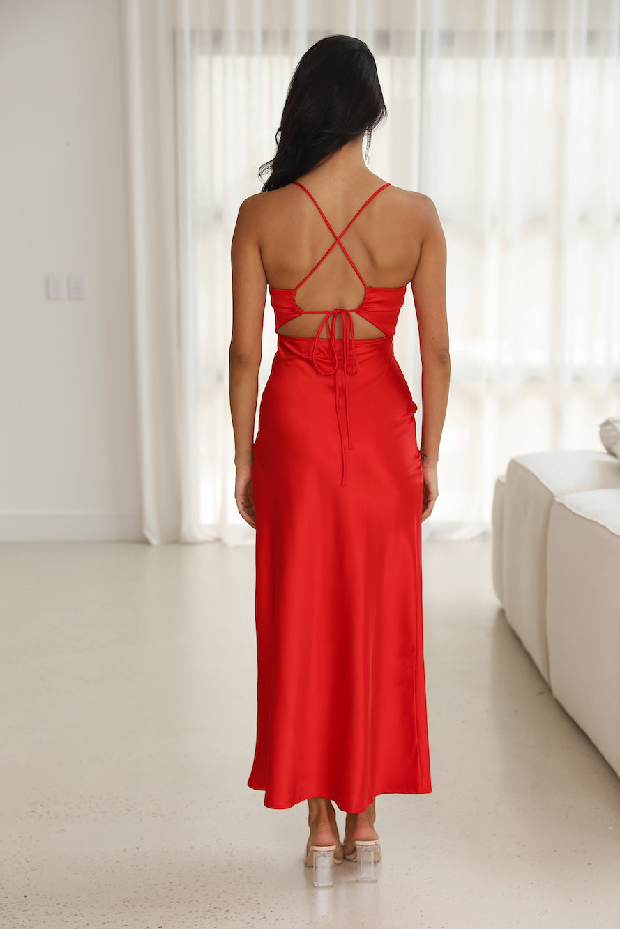 Fave Passages Maxi Dress Red