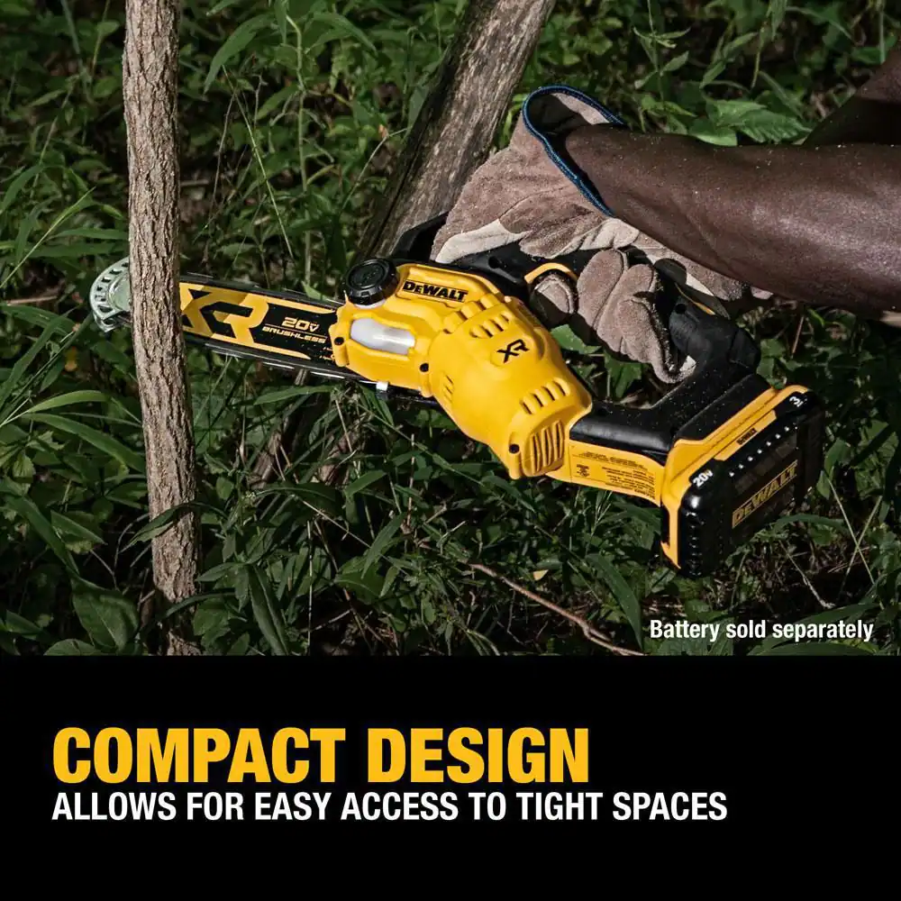 DEWALT DCCS623B 8 in. 20-Volt Pruning Electric Cordless Chainsaw (Tool Only)