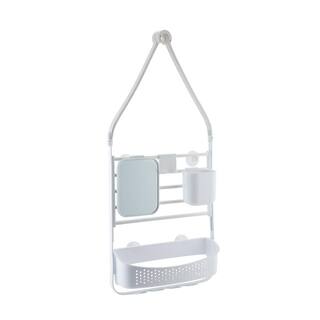 Bath Bliss Deluxe Flex Adjustable Shower Caddy in White 10090-WHT