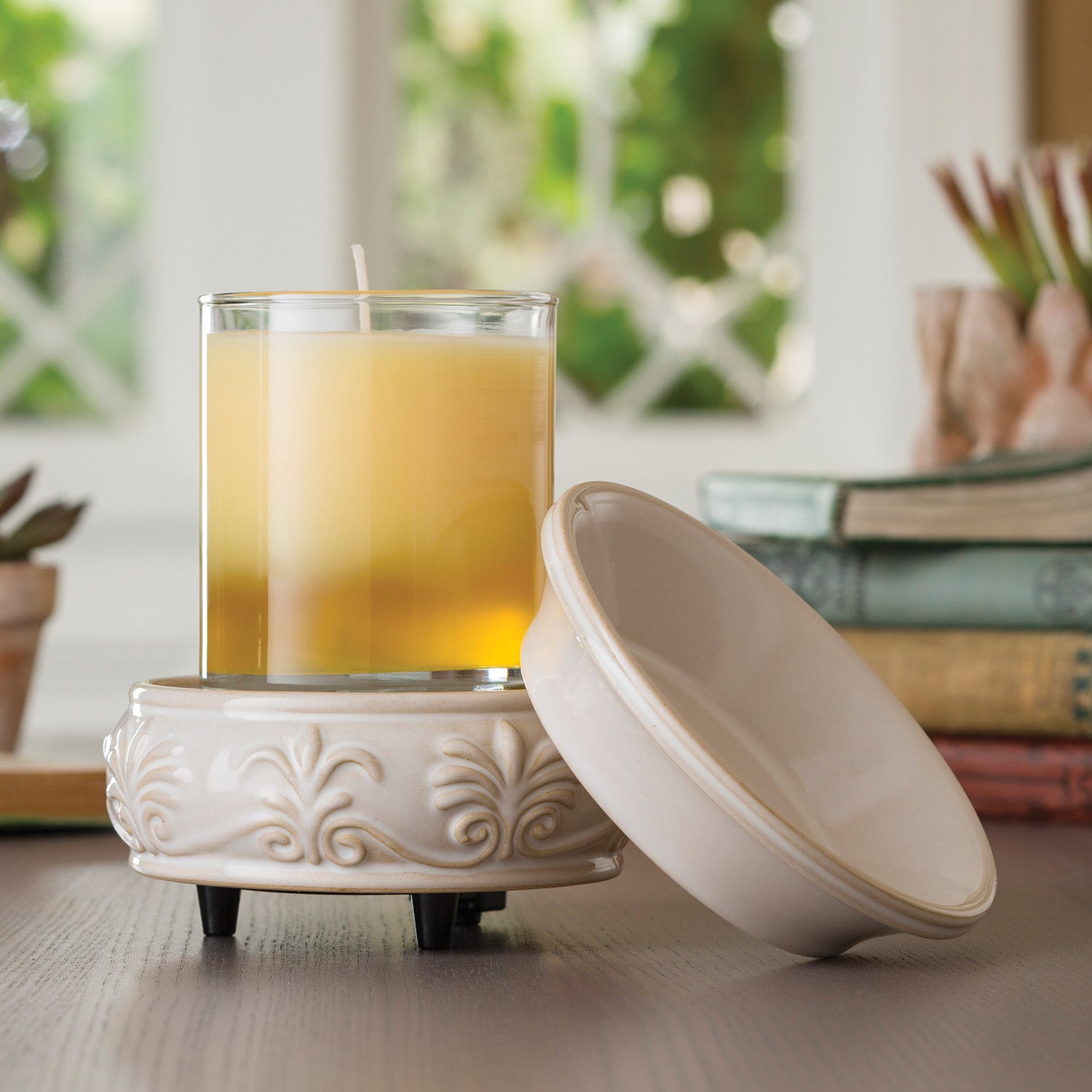 Sandstone 2-In-1 Candle and Fragrance Warmer For Candles And Wax Melts from Candle Warmers Etc.