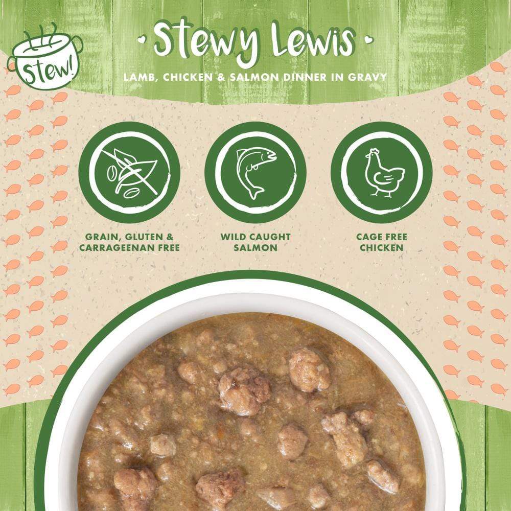 Weruva Classic Cat Stews! Stewy Lewis with Lamb Chicken and Salmon in Gr