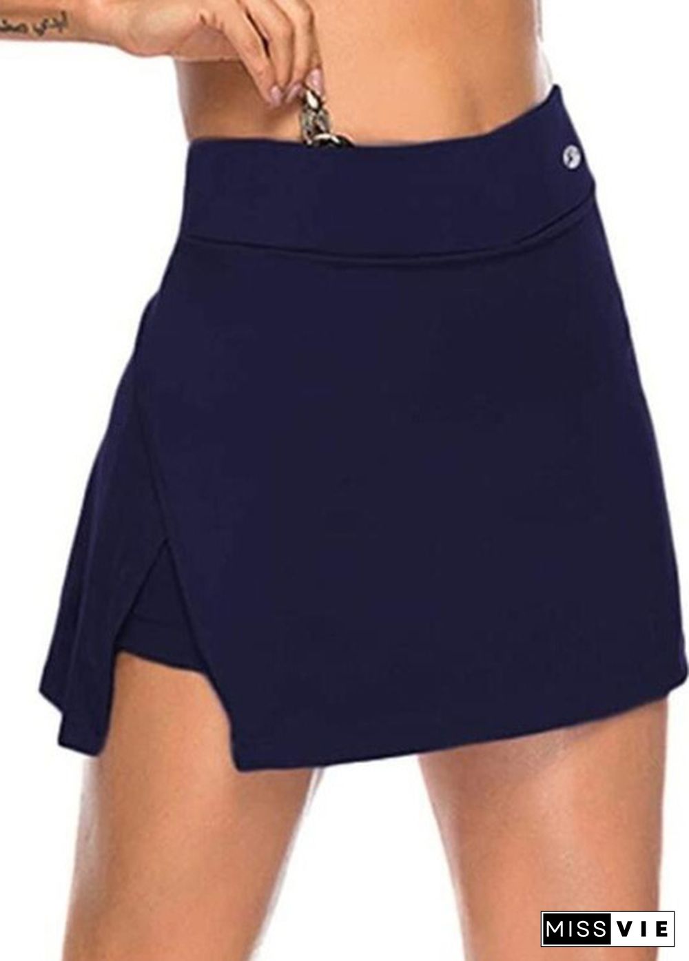 Women’s Fashion Athletic Skirts Solid Color Running Tennis Skirts Gym Sports Workout Skirts High Waisted Skirts