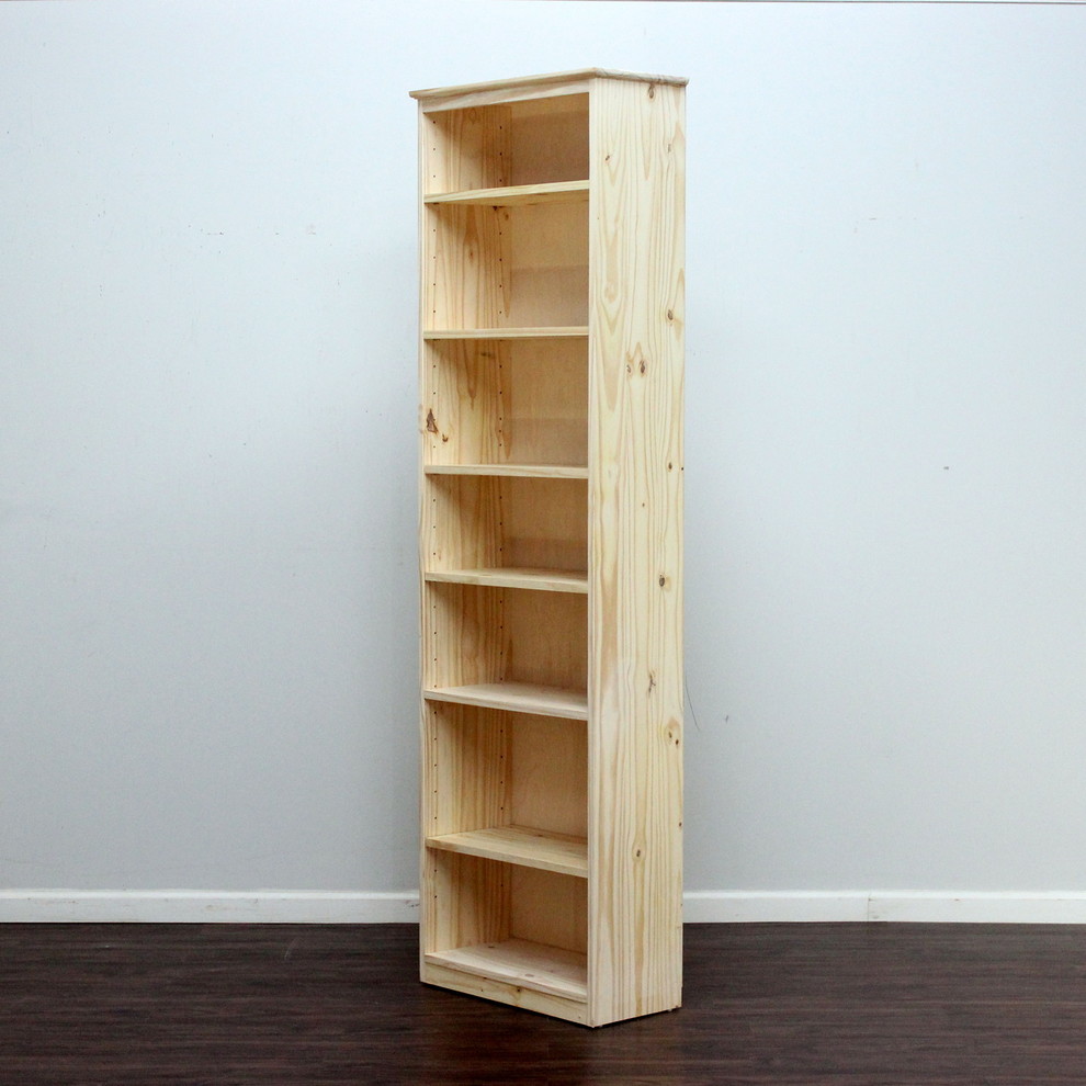 York Bookcase  11_x25x84  Pine Wood   Transitional   Bookcases   by Gothic Furniture  Houzz