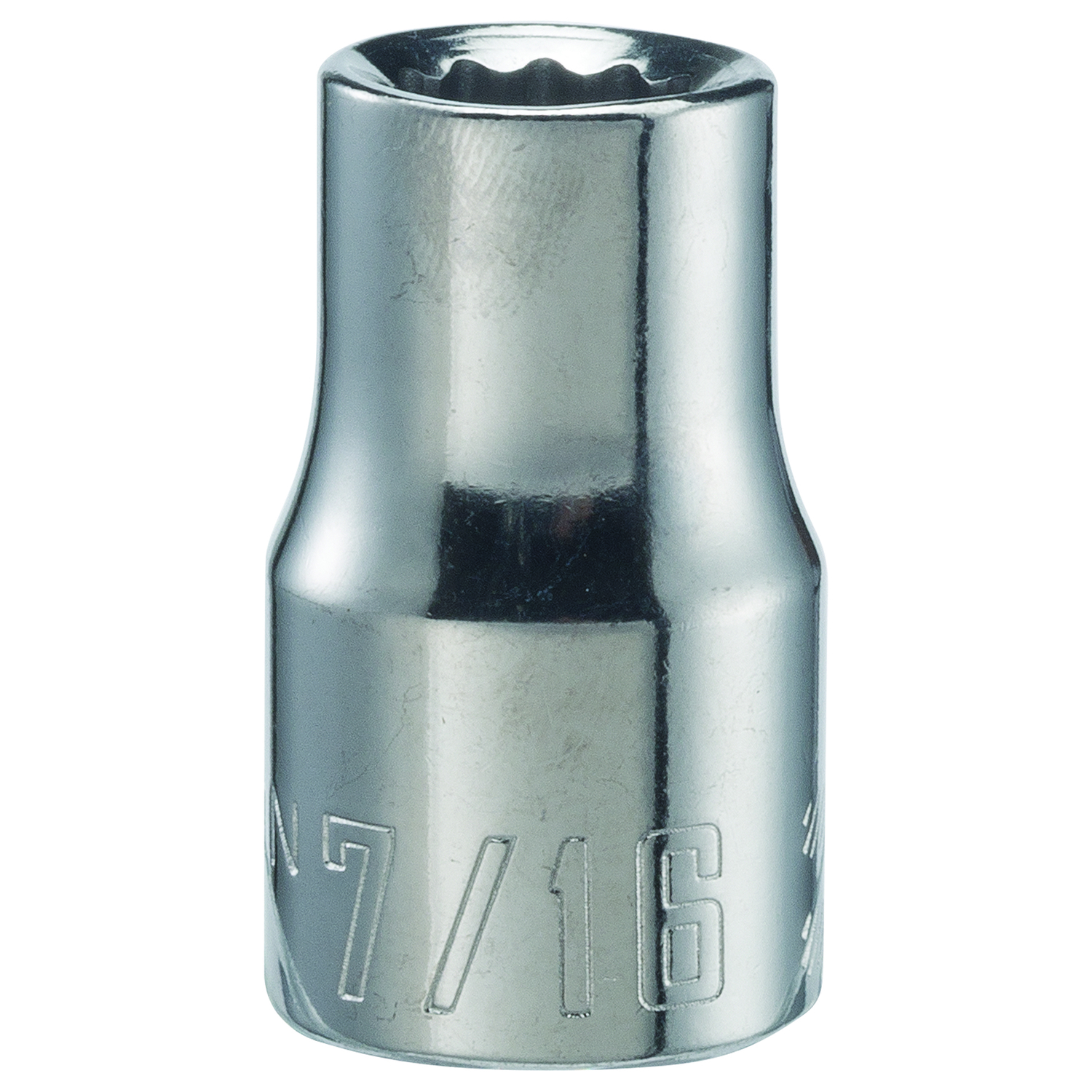 Craftsman 7/16 in. X 1/2 in. drive SAE 12 Point Standard Shallow Socket 1 pc