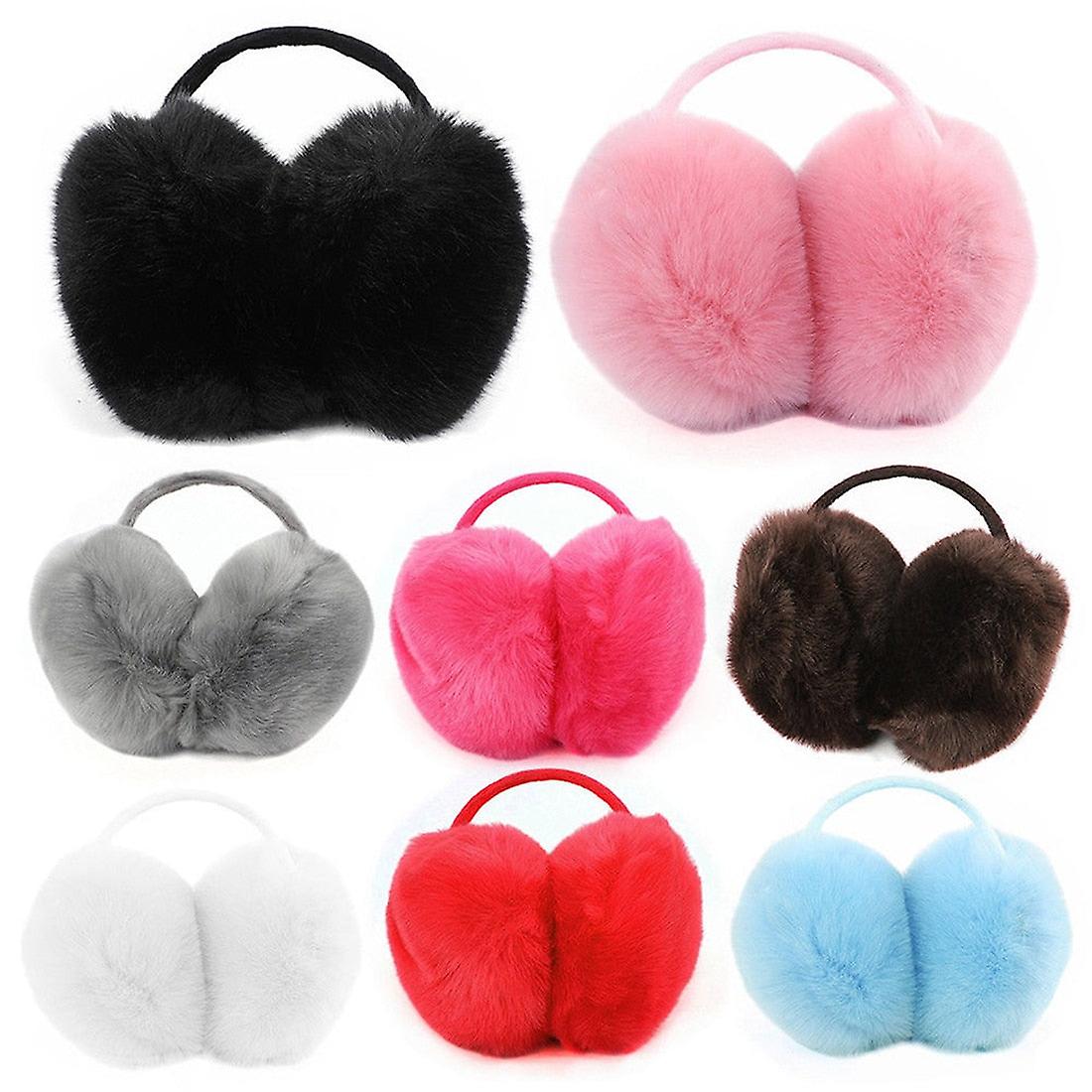 Winter Warm- Big Headphones， Fur Earmuffs Cover