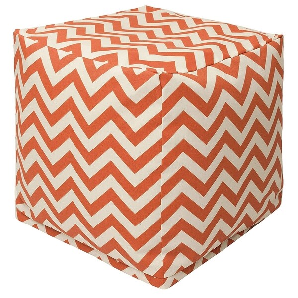 Majestic Home Goods Chevron Indoor / Outdoor Ottoman Pouf Cube