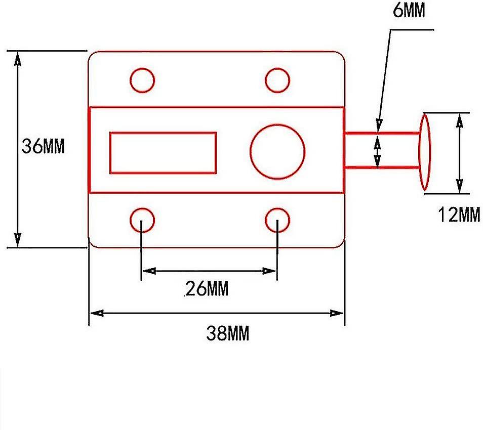 4pcs Spring Loaded Window Cabinet Knob Automatic Door Latch Lock Furniture Cabinet Drawer Door Latch