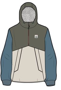 Moonlight Recycled Insulated Smock - Dusty Olive