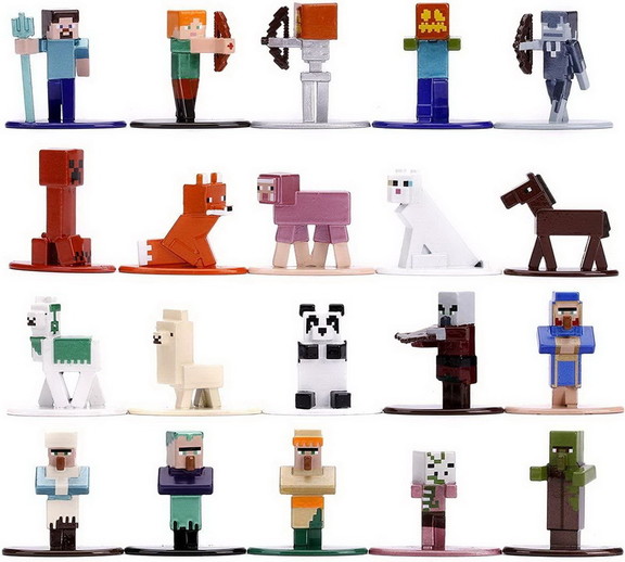 Minecraft Nano Metalfigs 20 Pack Wave 3  1.65 Inch...