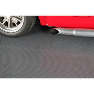 G-Floor Small Coin 5 ft. x 10 ft. Slate Grey Commercial Grade Vinyl Garage Flooring Cover and Protector GF60SC510SG