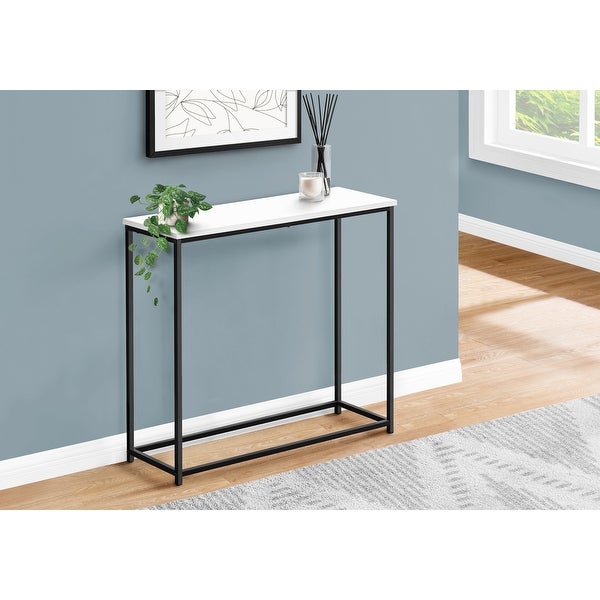 Accent Table， Console， Entryway， Narrow， Sofa， Living Room， Bedroom， Metal， Laminate， Contemporary， Modern