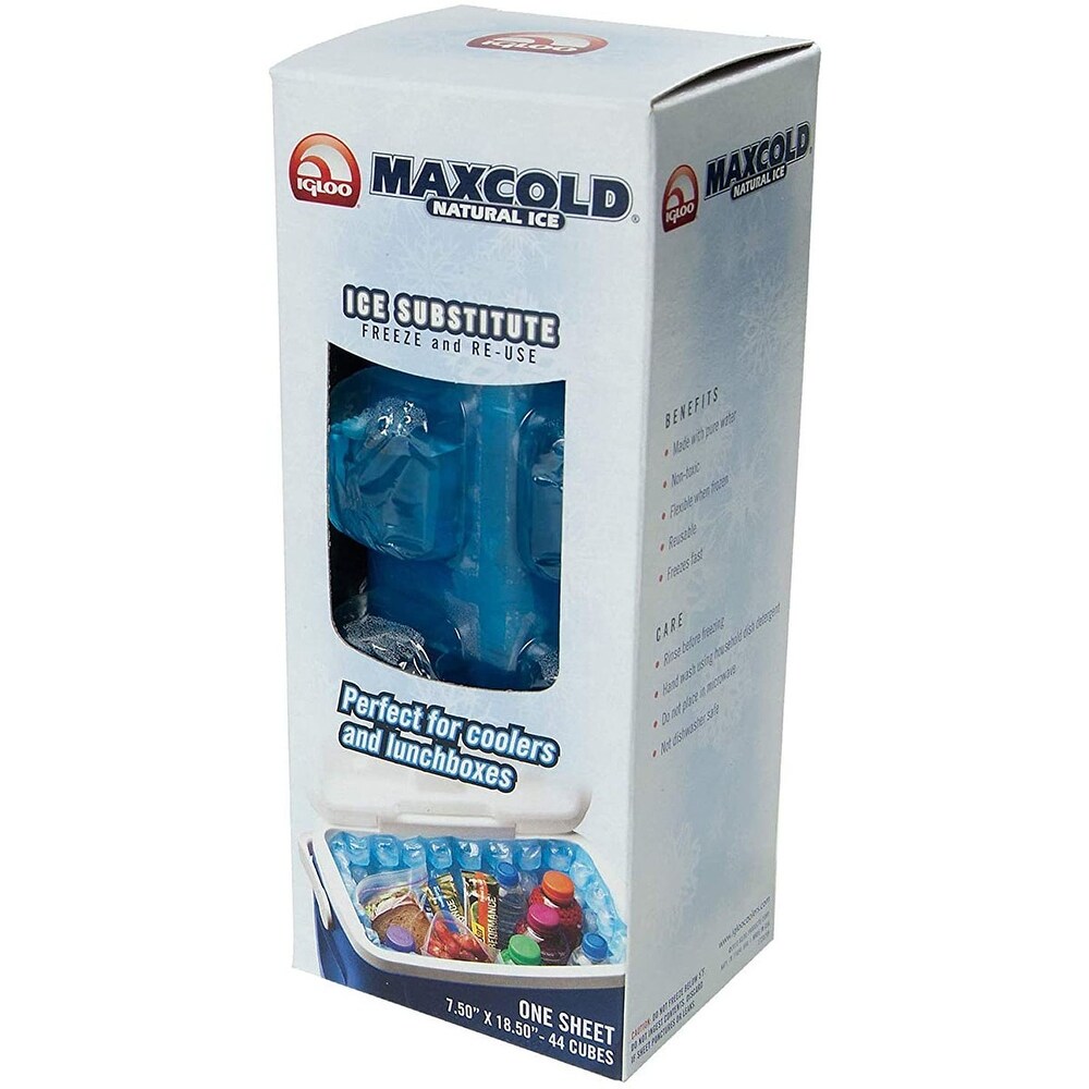 IGLOO MaxCold 44 Cube Natural Ice Sheet   Blue