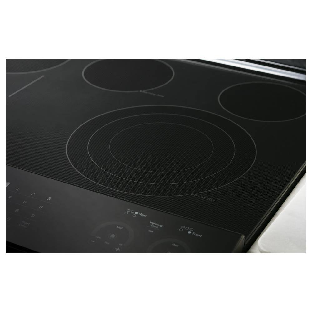 GE 30 in. 5.3 cu. ft. Slide-In Gas Range in Stainless Steel with Griddle JGSS66SELSS