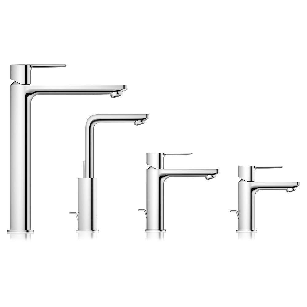 GROHE Lineare Single Hole Single-Handle Large Bathroom Faucet with Drain Assembly in StarLight Chrome 2382500A