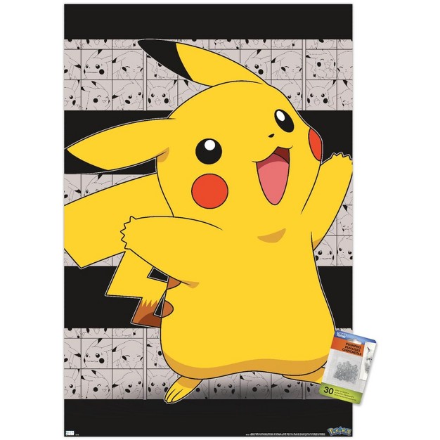 Trends International Pok mon Pikachu Open Arms Unframed Wall Poster Prints