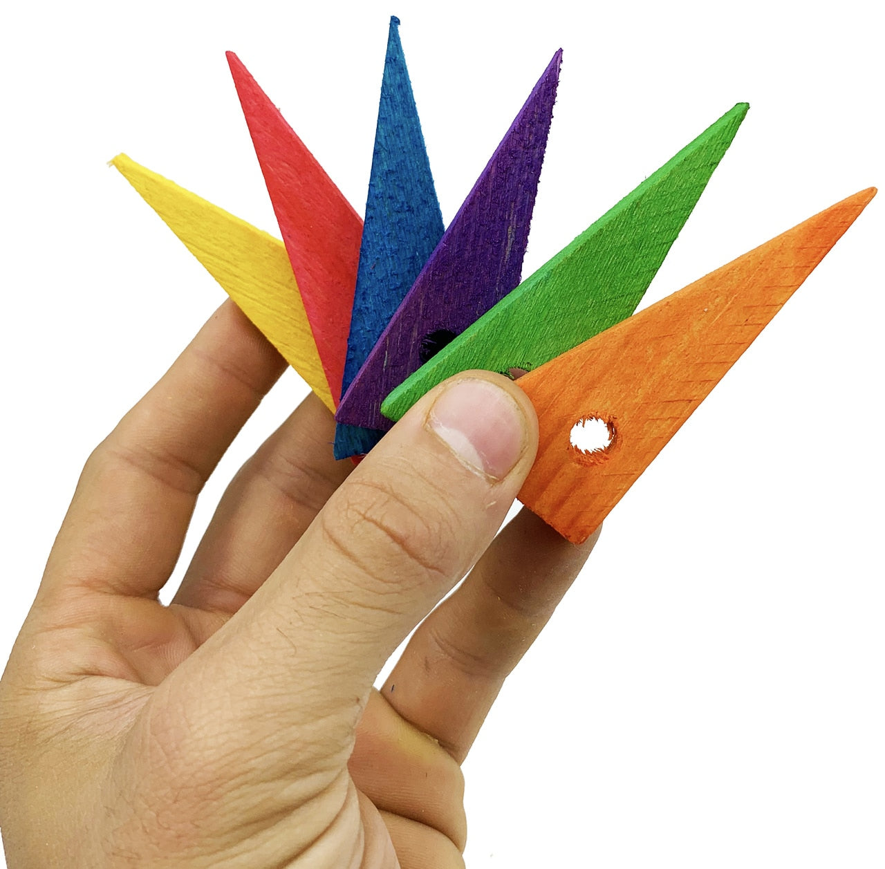 3181 Pk6 3- Inch Medium Triangles Foot Talon Bird Toys