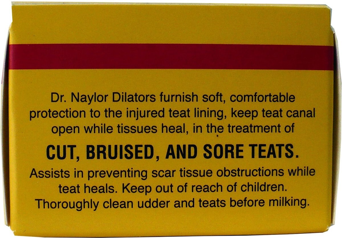 Dr. Naylor Teat Dilators Farm First Aid， 40 count