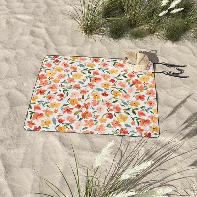 Ninola Design Countryside Fresh Flowers Picnic Blanket Deny Designs