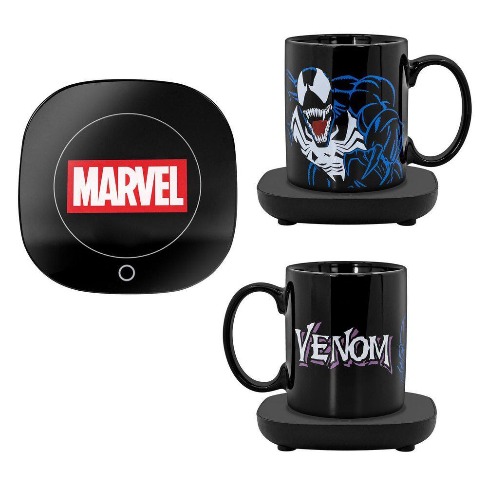 Uncanny Brands Marvel's Single-Cup Venom Black Coffee Mug with Warmer for Your Drip Coffee Maker MW1-MVC-VEN